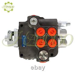 SAE Hydraulic Control Valve withJoystick withconversion plug 21GPM 2 Spool