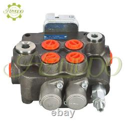 SAE Hydraulic Control Valve withJoystick withconversion plug 21GPM 2 Spool