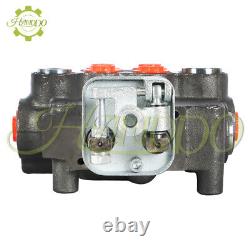 SAE Hydraulic Control Valve withJoystick withconversion plug 21GPM 2 Spool