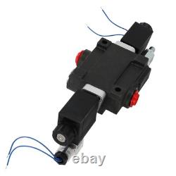 SAE Ports Hydraulic Control Valve 12V Solenoid Double Acting 13 GPM 3600 PSI