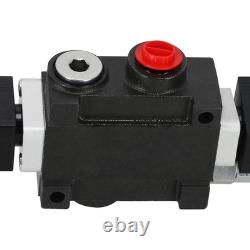 SAE Ports Hydraulic Control Valve 12V Solenoid Double Acting 13 GPM 3600 PSI
