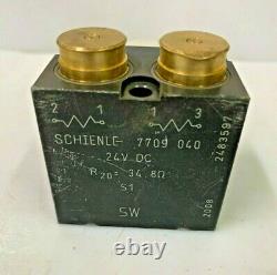 Schienle 7709 040 Twin Valve Control solenoid for Hydraulic Valves 24V DC