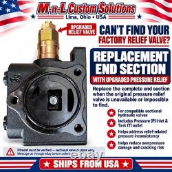 Sectional Hydraulic Valve Replacement. Upgraded Pressure Relief Valve Section