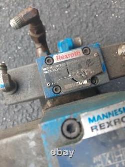 Set of Rexroth Bosch Mannesmann Hydraulic Control Valve s on Block R978919116