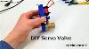 Simple Diy Servo Valve 3d Printed