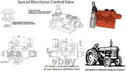 Single Hydraulic Remote Control Valve Kit for Massey Ferguson 100-200-300 Series