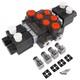 Solenoid Hydraulic Control Valve 2 Spool 13 GPM for Forklifts Tractor Loaders