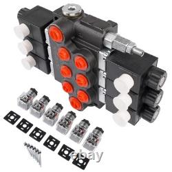 Solenoid Hydraulic Control Valve 3 Spool 13 GPM SAE Ports for Small Tractors New