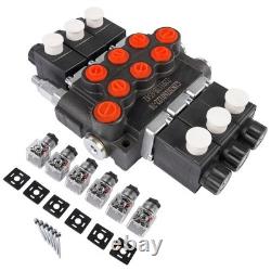 Solenoid Hydraulic Control Valve 3 Spool 13 GPM SAE Ports for Small Tractors New
