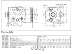 Steering Control Unit Orbitrol Valve OSPB 100 ON Replacement DANFOSS 150N0041