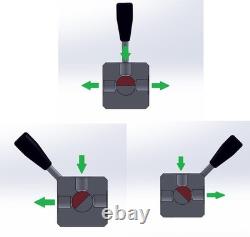 Tractor Hydraulic Remote 6 Port Diverter Valve Manual, 2 into 4 ports, Multiplier