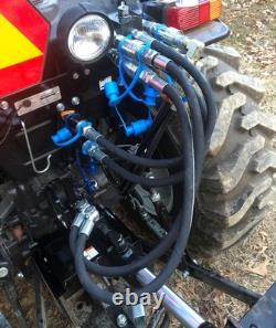 Tractor Hydraulic Remote 6 Port Diverter Valve Manual, 2 into 4 ports, Multiplier