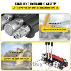 VEVOR Hydraulic Directional Control Valve Hydraulic Spool Valve 7 Spool 11 GPM