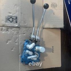 Vickers 222627 Hydraulic Manual 2 Spool Valve 3 Position Control