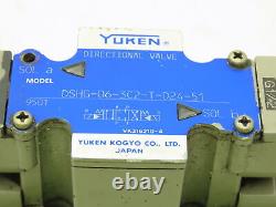 Yuken DSHG-06-3C2-T-D24-51 Hydraulic Directional Control Solenoid Valve 24VDC